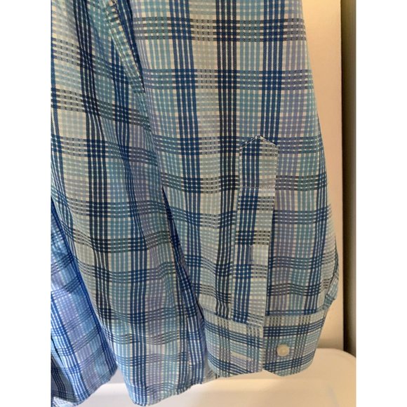 Tailorbyrd Men’s Sz XXL Contrast Striped Blue‎ Cotton Button Down shirt - Picture 4 of 8